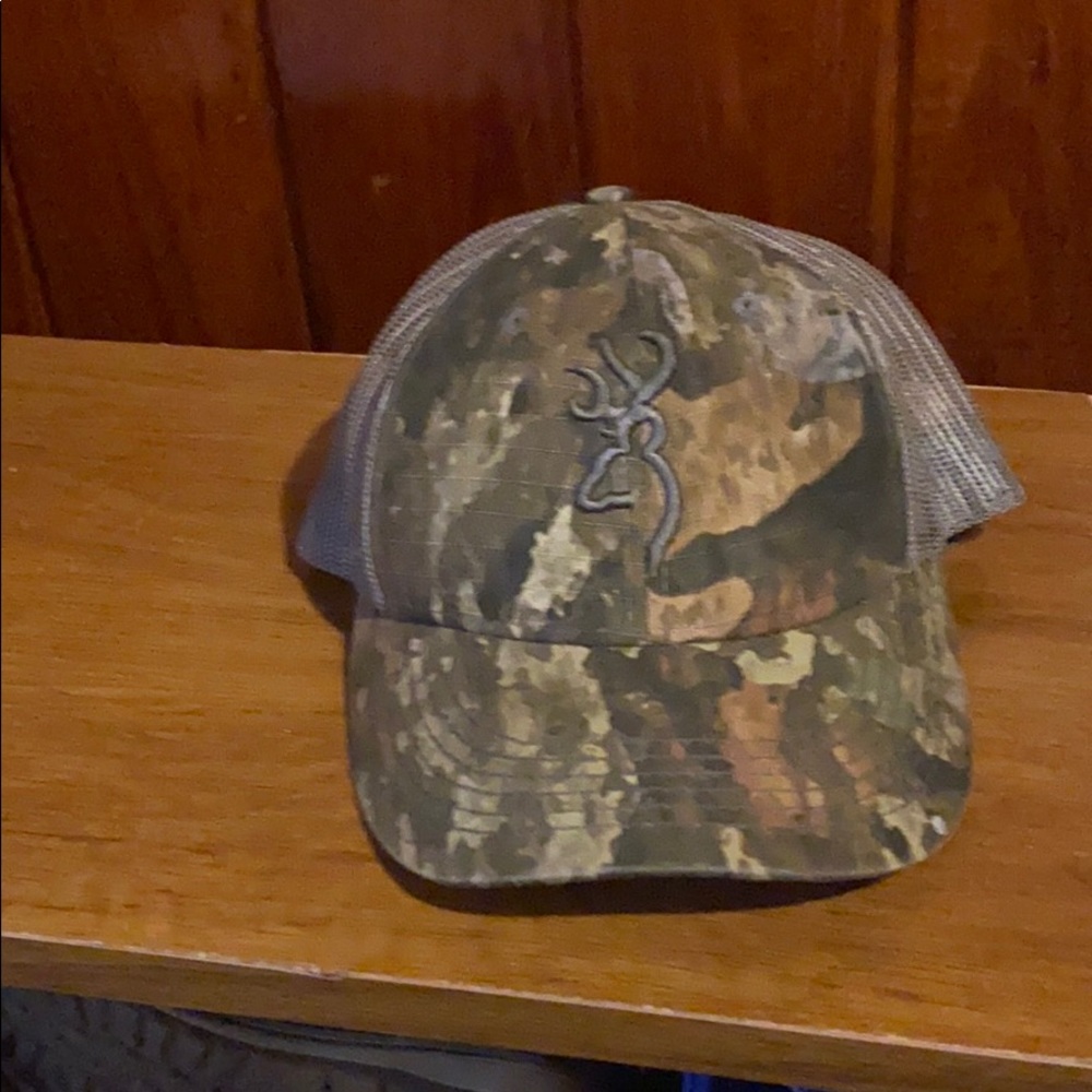 Browning Camo Mesh Adjustable Snapback Hat Cap